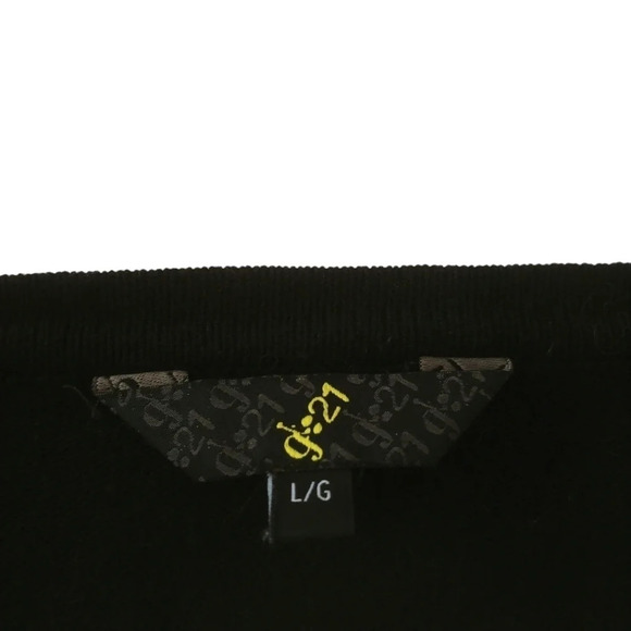 G21 Cropped  Black Cardigan with Sequins L - Picture 5 of 6